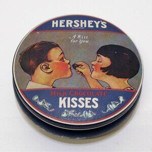 Hershey's Milk Chocolate Kisses Tin 1982 Limited Edition Collectible Vintage VGC